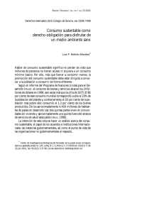 Consumo sustentable para disfrutar de un medio ambiente