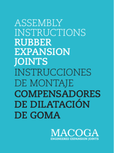 assembly instructions rubber expansion joints