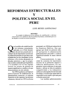 POLITICA SOCIAL EN EL PERU