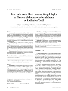 Pancreatectomía distal como opción quirúrgica en Páncreas