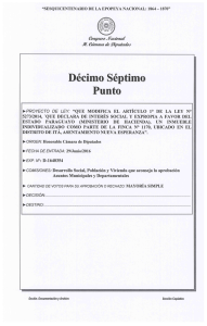 QUE MODIFICA EL ARTÍCULO 1° DE LA LEY N° 5273/2014