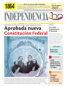 Aprobada nueva Constitución Federal - Independencia 200