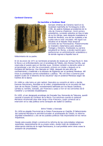Historia Cardenal Cisneros De bachiller a