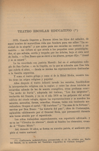 TEATRO ESCOLAR EDUCATIVO (*)