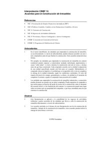 Interpretación CINIIF 15 Acuerdos para la Construcción de