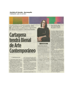 Periódico El Heraldo - Barranquilla Publicación: julio 31 de