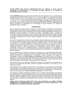 06-03-98 NORMA Oficial Mexicana NOM-002-ECOL