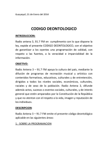 codigo deontologico - Radio Antena3
