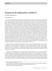 El proceso de indexación a SciELO. - SciELO