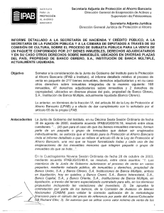 lNSTITUTO Secretaría Adjunta de Protección al Ahorro Bancario