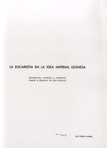 La Eucaristía en la Idea Imperial Leonesa, por Luís