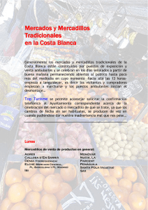 Mercados y Mercadillos Tradicionales en la Costa