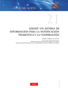 lexnet: un sistema de información para la notificación telemática y la