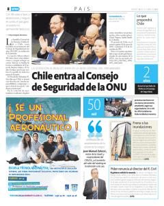 Chile entra al Consejo de Seguridad de la ONU