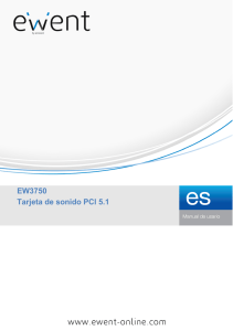 EW3750 Tarjeta de sonido PCI 5.1