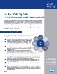 Las tres V de Big Data