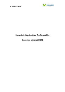 Manual de Instalación y Configuración: Conector Intranet M2M