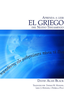 Aprenda a leer el Griego del Nuevo Testamento (Spanish Edition)