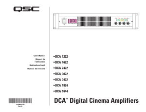 DCA™ Digital Cinema Amplifiers
