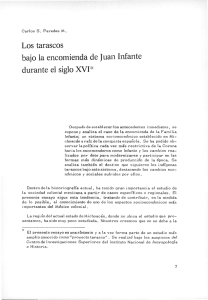 Los tarascos bajo la encomienda de Juan Infante durante el siglo XVI-