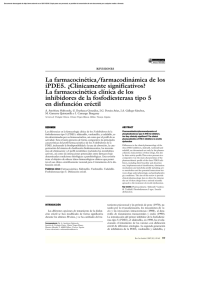 La farmacocinética/farmacodinámica de los iPDE5. ¿Clínicamente