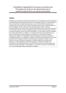 Volatilidad y legitimidad del sistema de partidos del Principado de