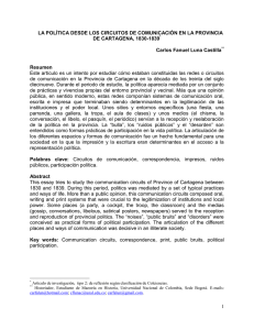 La política desde los circuitos de comunicación en la Provincia de