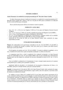 Informe renuncia Mercedes - Ayuntamiento de Alcala de Henares