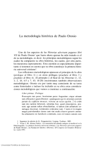 La metodología histórica de Paulo Orosio - summa