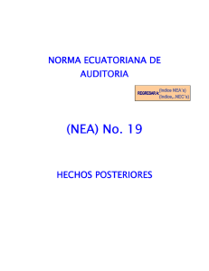 (NEA) No. 19 - Colegio de Contadores Bachilleres y Públicos del