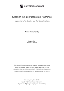 Stephen King`s Possession Machines