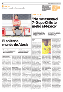 El solitario mundo de Alexis “No me asusta el 7-0 que