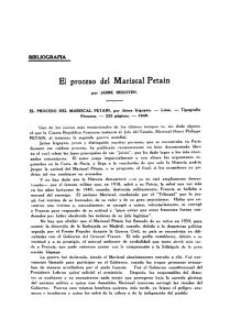 El proceso -del Mariscal Petain