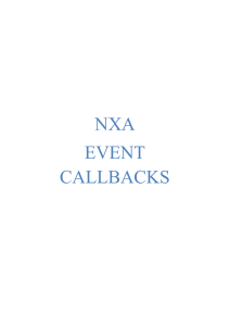 NXA EVENT CALLBACKS