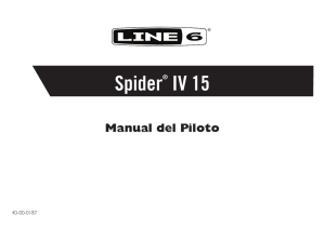 Spider® IV 15 Manual del Piloto - Revision E