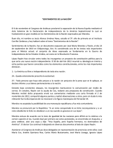 SENTIMIENTOS DE LA NACIÓN - Congreso del Estado de Guerrero
