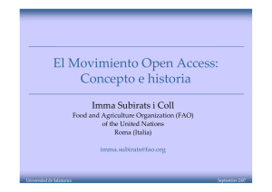 El Movimiento Open Access: Concepto e historia