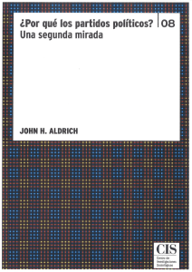 ¿Por qué los partidos políticos?