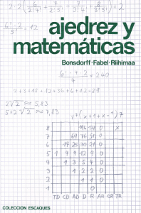 Ajedrez y matemáticas - Bonsdorff, Fabel - e