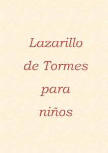 Lazarillo de Tormes para niños