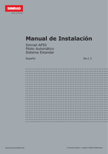 Manual de Instalación - Simrad Professional Series