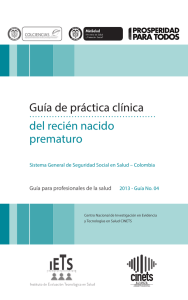Guía de práctica clínica del recién nacido prematuro