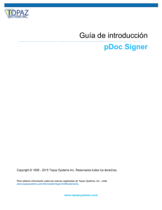 Guía de introducción pDoc Signer