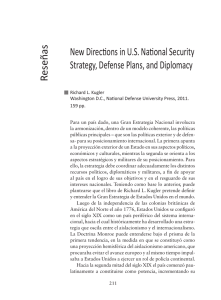 New Directions in U.S. National Security Strategy, Defense Plans