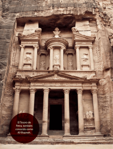 el Tesoro de Petra, también conocido como al Khazneh.