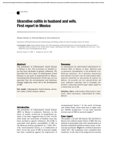 Ulcerative colitis in husband and wife. First report in Mexico