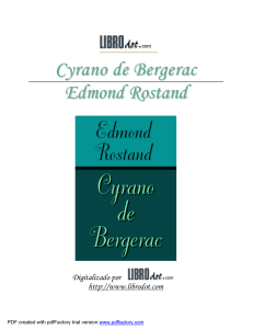 Cyrano de Bergerac Edmond Rostand