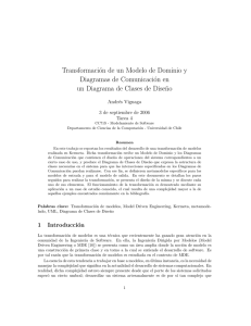 Transformación de un Modelo de Dominio y Diagramas de