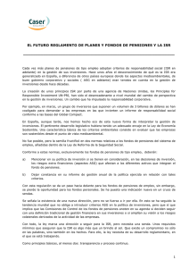 el futuro reglamento de planes y fondos de pensiones y la