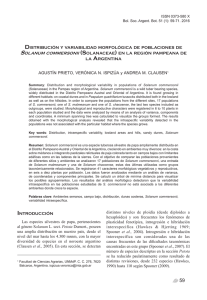A. Prieto et al. − Distribución y variabilidad morfológica de S